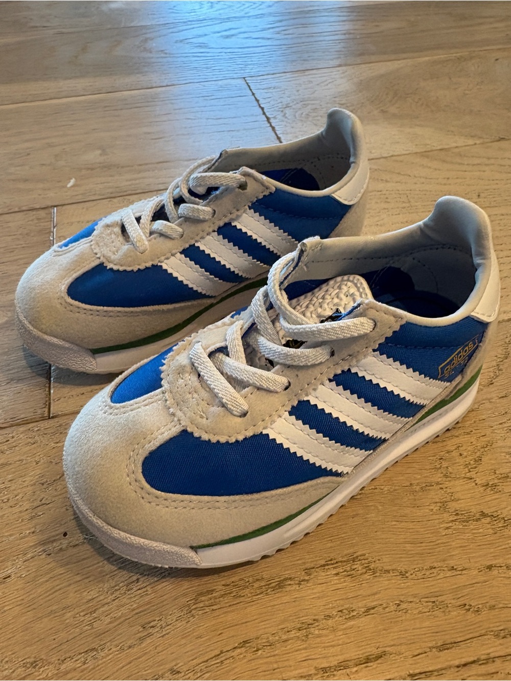 adidas SL 72 Toddler Sneakers – Blue/White – Size 7K - Picture 2 of 5